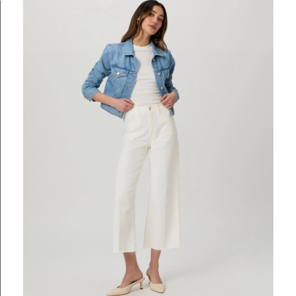 NWOT Paige Anessa Jeans, Ecru